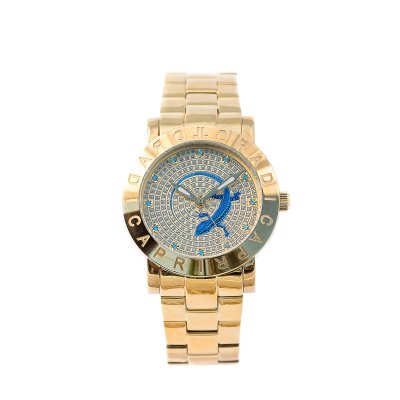 Lucertola Azzurra Oro